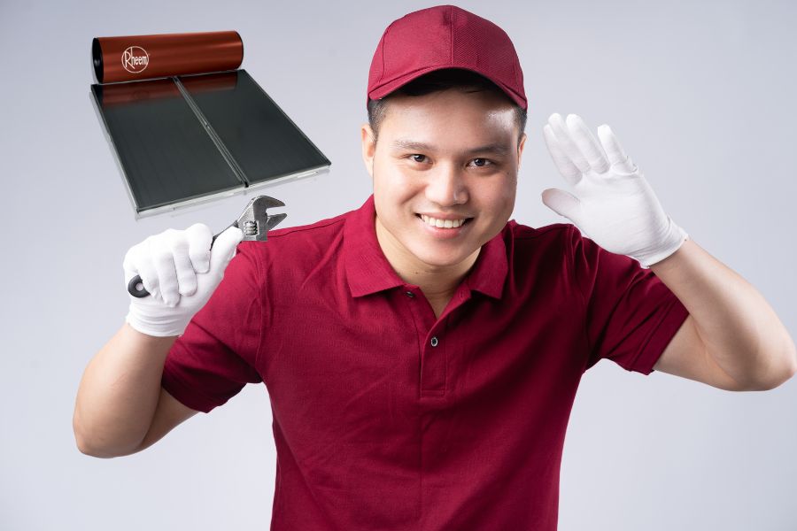 instalasi solar water heater